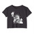 Statue of Liberty Bust Graphic Women's Crop Top T-Shirt — NYC Landmark Tee 4th of July Independence Day USA United States of America