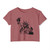 Statue of Liberty Bust Graphic Women's Crop Top T-Shirt — NYC Landmark Tee 4th of July Independence Day USA United States of America