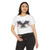 Women's American Eagle Crop Top — Patriotic Flags Guns 4th of July Festival Tee