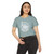 New York Brooklyn Statue of Liberty Crop Top - Women's Festival Graphic Tee Vintage NYC Patriotic Souvenir
