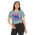 America 250 Years Paul Revere Flag Shield Crop Top T-Shirt — Patriotic Revolutionary War Design Semiquincentennial Sestercentennial Quarter-millennial
