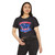 America 250 Years Paul Revere Flag Shield Crop Top T-Shirt — Patriotic Revolutionary War Design Semiquincentennial Sestercentennial Quarter-millennial