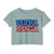 Women's Festival Shirt Ultra MAGA Crop Top T-Shirt - Patriotic American Flag Graphic Tee President Donald J Trump 45 47
