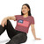 USA 250 Anniversary Semiquincentennial Flag Independence Day Crop Top T-Shirt Sestercentennial Quarter-Millennial