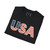 USA Flag Grunge Graphic Softstyle T-Shirt – Patriotic American Stars & Stripes Tee United States of America