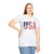 USA Flag Graphic Softstyle T-Shirt – Patriotic American Stars & Stripes Tee United States of America