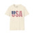 USA Flag Graphic Softstyle T-Shirt – Patriotic American Stars & Stripes Tee United States of America