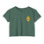 Honolulu Hawaii Police Badge Festival Graphic Crop Top T-Shirt — Small Chest Emblem, Law Enforcement Tribute Tee