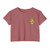 Honolulu Hawaii Police Badge Festival Graphic Crop Top T-Shirt — Small Chest Emblem, Law Enforcement Tribute Tee