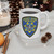 Oakland California Police Patch White Ceramic Mug Logo - Small Chest Emblem, Law Enforcement Tribute 11oz & 15oz Coffee Cup