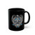 Police Badge Shield Star Eagle Black Mug - Thin Blue Line Memorial Law Enforcement Coffee Cup