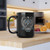 Police Badge Shield Star Eagle Black Mug - Thin Blue Line Memorial Law Enforcement Coffee Cup