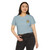 Los Angeles Police Department Shield Chest Logo Crop Top T‑Shirt — LAPD Law Enforcement Badge Emblem Women's Festival Tee