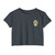 Los Angeles Police Department Shield Chest Logo Crop Top T‑Shirt — LAPD Law Enforcement Badge Emblem Women's Festival Tee