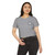 Las Vegas Police Badge Chest Crop Top T-Shirt — Retro Law Enforcement Star Women's Festival Tee