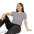 Las Vegas Police Badge Chest Crop Top T-Shirt — Retro Law Enforcement Star Women's Festival Tee