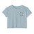 Las Vegas Police Badge Chest Crop Top T-Shirt — Retro Law Enforcement Star Women's Festival Tee