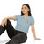 Las Vegas Police Badge Chest Crop Top T-Shirt — Retro Law Enforcement Star Women's Festival Tee