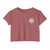 Las Vegas Police Badge Chest Crop Top T-Shirt — Retro Law Enforcement Star Women's Festival Tee
