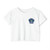 Austin Texas Police Patch Crop Top T-Shirt — Law Enforcement Small Chest Emblem Women's Festival Tee