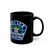 Austin Texas Police Patch Black Mug — Law Enforcement Small Chest Emblem Coffee Cup 11oz 15oz
