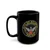 Atlanta Georgia Police Patch Black Coffee Mug - Law Enforcement Small Eagle Emblem Cup 11oz 15oz