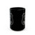 Memphis Tennessee Police Shield Black Coffee Mug - Law Enforcement Small Chest Badge Emblem Cup 11oz 15oz