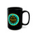 Nashville Tennessee Metro Police Patch Black Coffee Mug - Law Enforcement Small Emblem Cup 11oz 15oz Davidson County