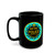 Nashville Tennessee Metro Police Patch Black Coffee Mug - Law Enforcement Small Emblem Cup 11oz 15oz Davidson County