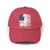 RED Remember Everyone Deployed USA Patriotic Military Tribute Distressed Cap Baseball Hat — "Until They All Come Home"