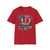 RED Remember Everyone Deployed USA Patriotic Military Dog Tags Tribute Softstyle T-Shirt — "Until They All Come Home"