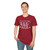 RED Remember Everyone Deployed USA Patriotic Military USA Flags Tribute Softstyle T-Shirt — "Until They All Come Home"