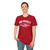 RED Remember Everyone Deployed USA Patriotic Military USA Flag Tribute Softstyle T-Shirt — "We Wait We Hope We Pray"