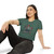 Nurse Crown Stethoscope Crop Top T‑Shirt — Retro Floral Nursing Women's Festival Tee