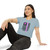 Nurse Caduceus Logo Stethoscope & USA Flag Crop Top T‑Shirt — Retro Icon Nursing Women's Festival Tee