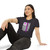 Nurse Caduceus Logo Stethoscope & USA Flag Crop Top T‑Shirt — Retro Icon Nursing Women's Festival Tee