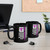 Nurse Caduceus Logo Stethoscope & USA Flag Black Coffee Mug — Retro Icon Nursing Cup 11oz 15oz