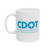 CDOT Logo White Coffee Mug — Chicago Illinois Department of Transportation Logo Cup 11oz 15oz