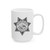 Las Vegas Police Badge White Mug — Retro Law Enforcement Star Coffee Cup 11oz 15oz