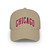 Chicago Arch Logo Low Profile Baseball Cap — Retro City Crew Letterman Hat Illinois Windy City