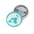 Flat Earth Map Pin Buttons United Nations World Health Organization UN WHO