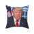 President Donald J Trump 45 47 - Patriotic Presidential Square Pillow
