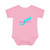 Lake Wallenpaupack Pocono Mountains PA Pennsylvania Turquoise Magenta Print Unisex Infant Bodysuit Baby Onesie
