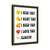 I Miss You I Want You I Need You I Love You Always Gallery Canvas Wraps Vertical Frame
