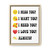 I Miss You I Want You I Need You I Love You Always Gallery Canvas Wraps Vertical Frame