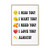 I Miss You I Want You I Need You I Love You Always Gallery Canvas Wraps Vertical Frame