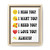 I Miss You I Want You I Need You I Love You Always Gallery Canvas Wraps Vertical Frame