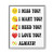 I Miss You I Want You I Need You I Love You Always Gallery Canvas Wraps Vertical Frame