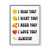 I Miss You I Want You I Need You I Love You Always Gallery Canvas Wraps Vertical Frame