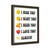 I Miss You I Want You I Need You I Love You Always Gallery Canvas Wraps Vertical Frame